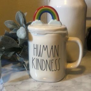 Rae Dunn Human Kindness Rainbow Lid Mug